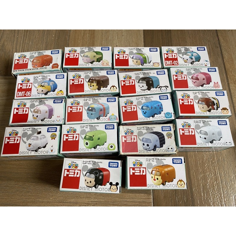 Tomica Disney Tsum Tsum Baymax, Woody, Buzz Lightyear, Elsa, Dumbo