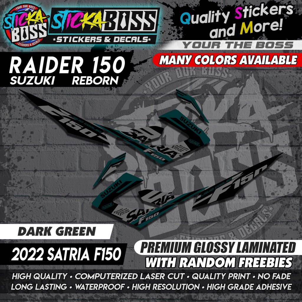 STICKER DECALS for RAIDER 150 CARB STOCK [DARK-GREEN] (RRC20SAF1)By ...