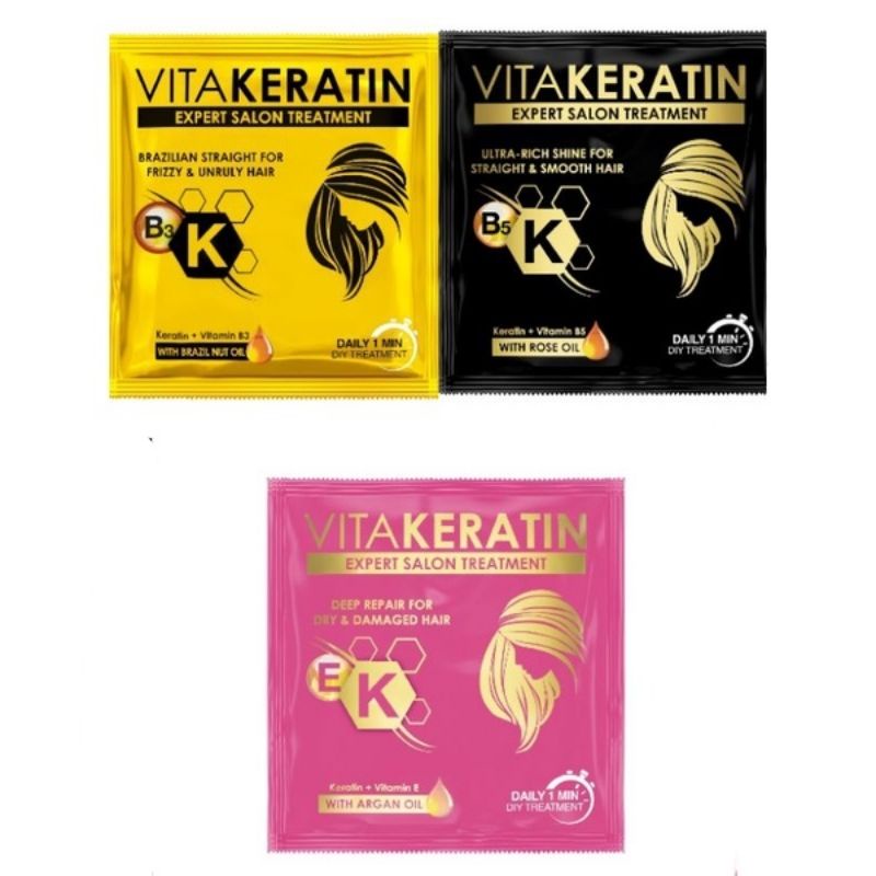 Unilver Vitakeratin Expert Salon Treatment 20ml ( 1 sachet) | Shopee