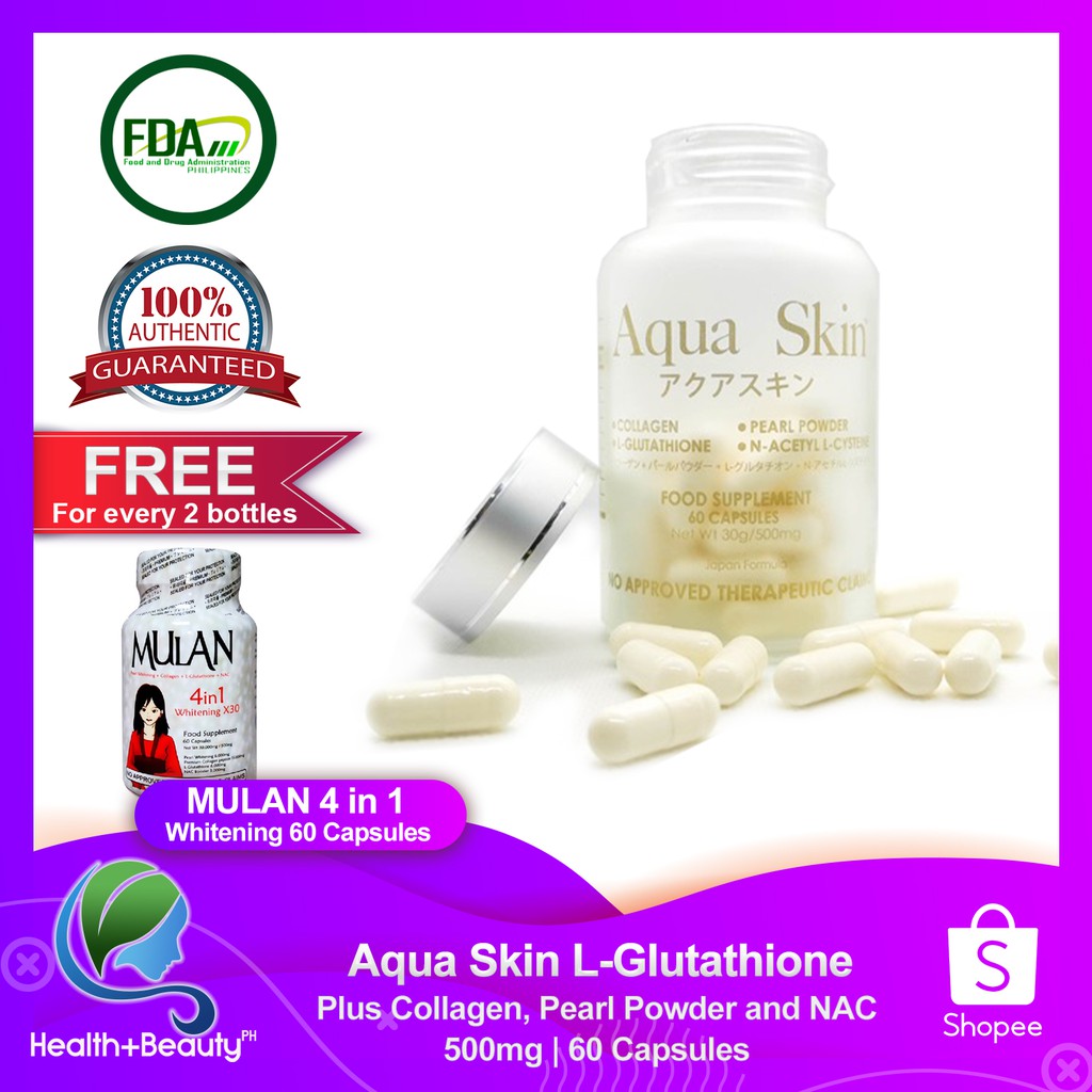 emothion s-acetyl glutathione Aqua Skin Glutathione Capsules