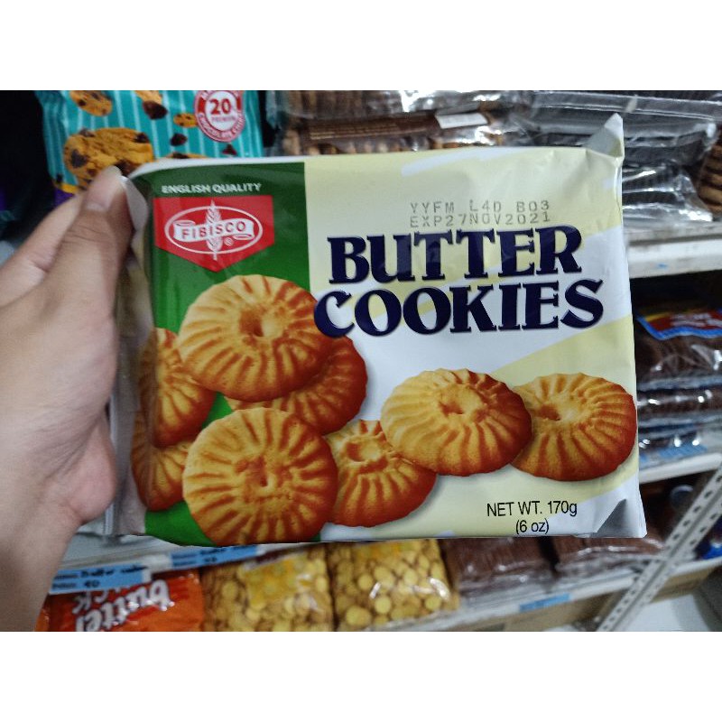 Fibisco Choco chips,Butter cookies, Peanut crunch 200g | Shopee Philippines