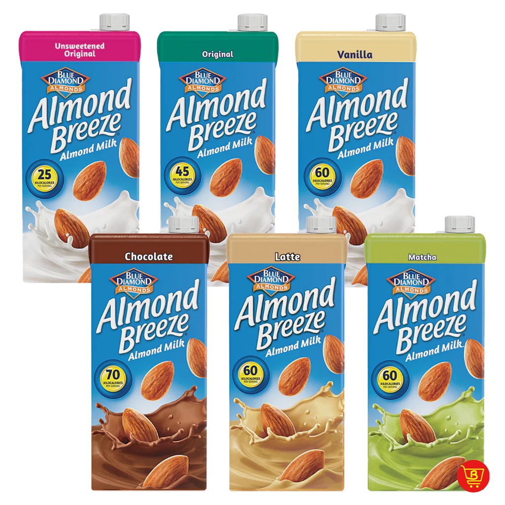 Blue Diamond Almond Breeze Shelf Stable Almond Milk 180ml/946ml