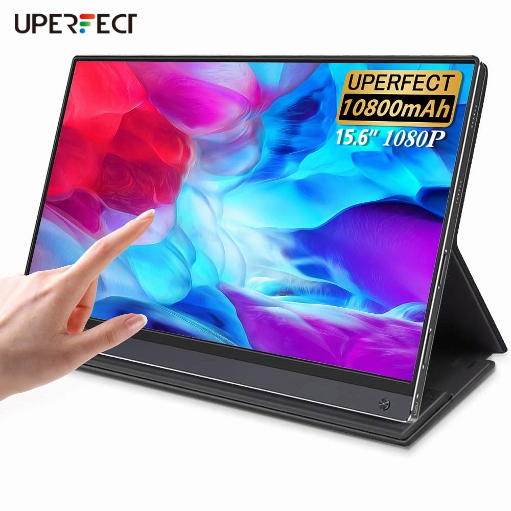 Portable Monitor Touchscreen 15.6inch 1080P FHD USB-C Laptop Monitor ...