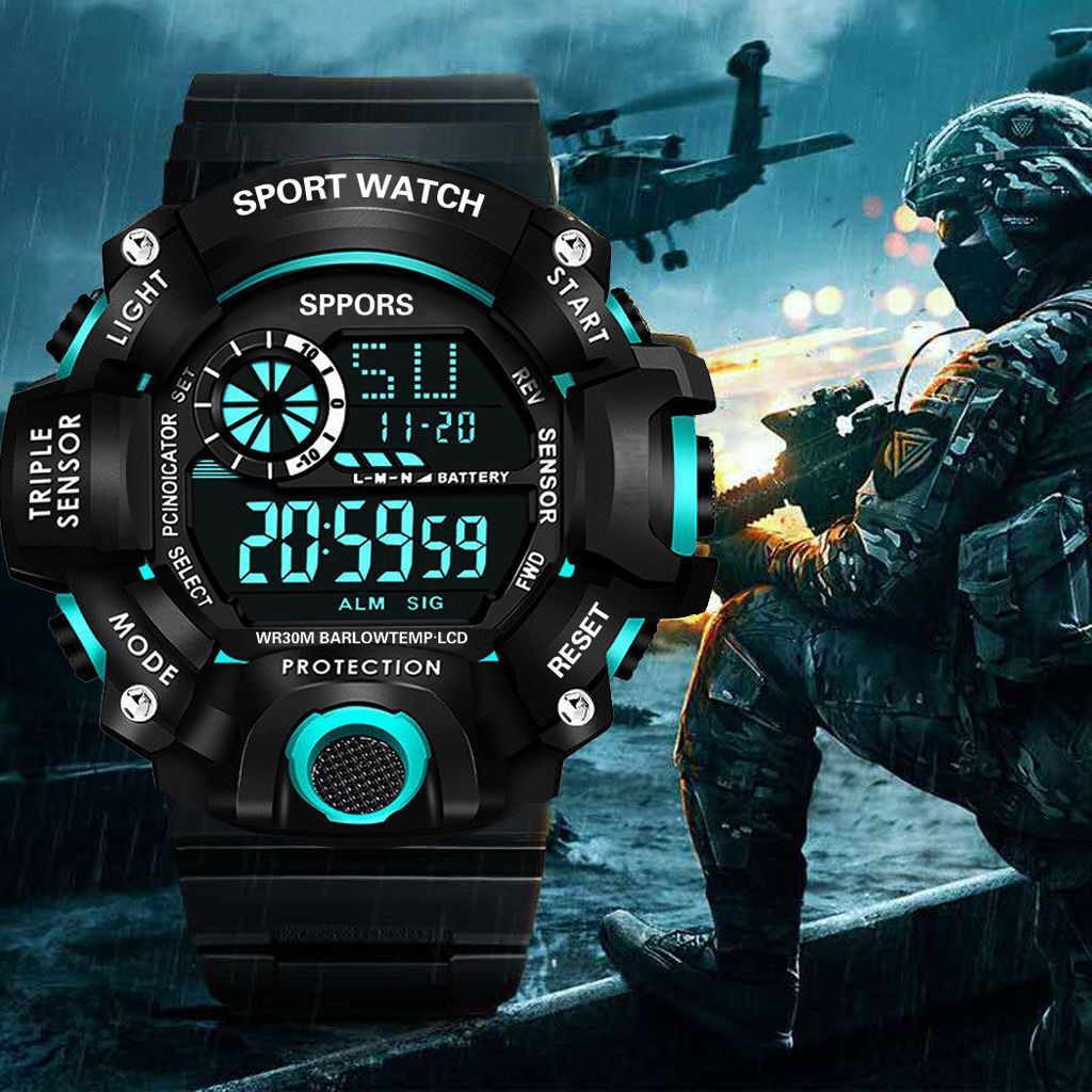 Casual sport best sale led watch