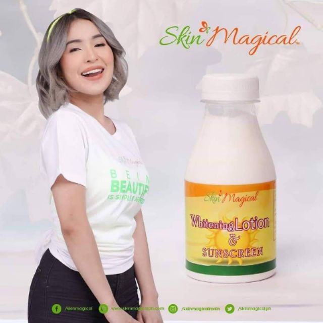 Skin magical whitening lotion and sunscreen Shopee Philippines