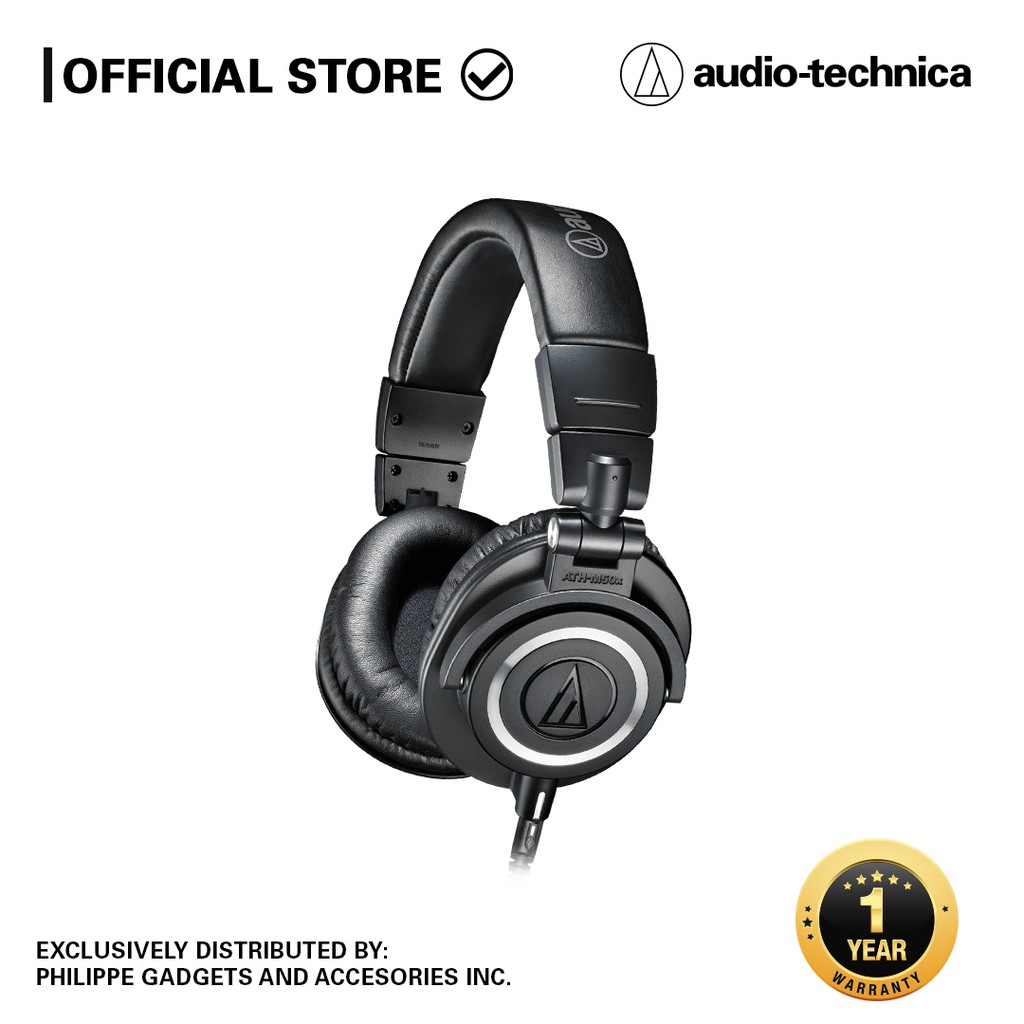 Audio Technica ATH M50x Over The Ear Headphones Shopee Philippines