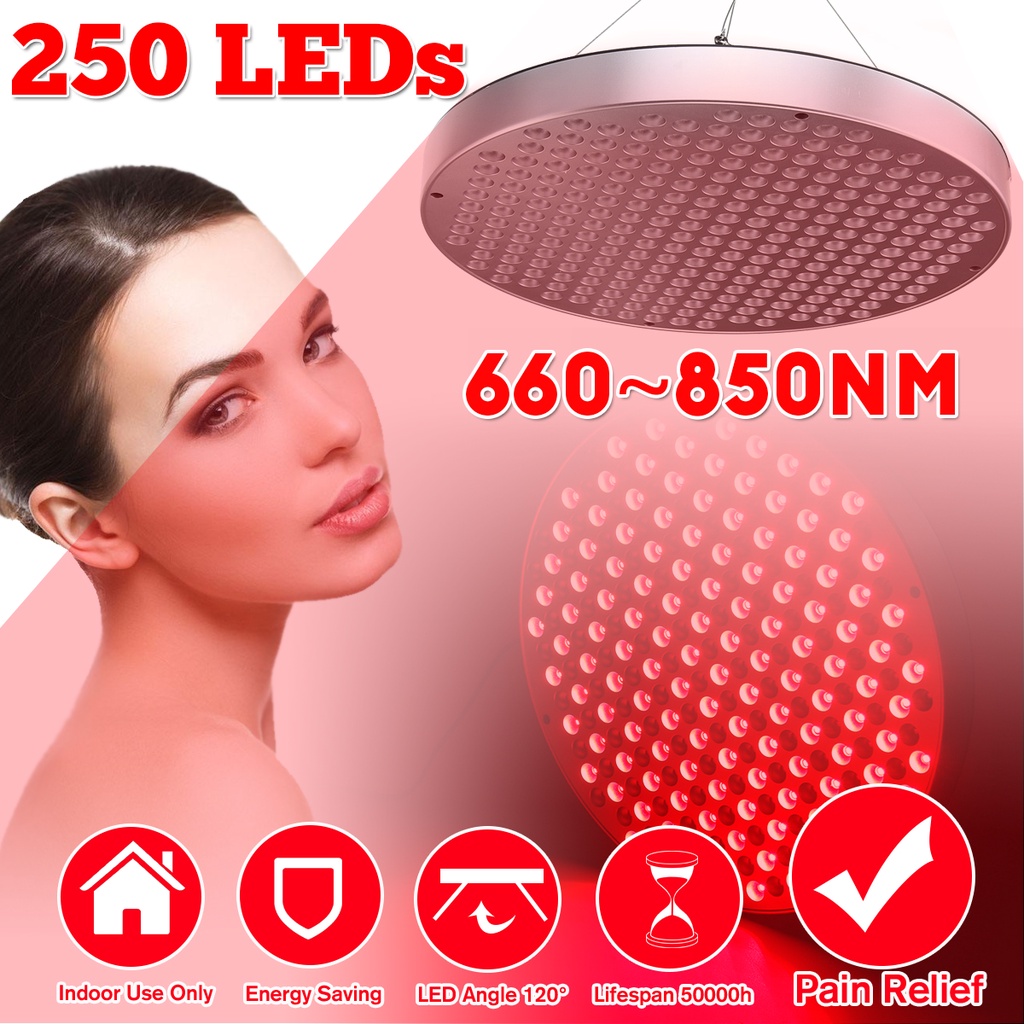 250 Led 60w Anti Aging Red Led Light Therapy Deep 660nm And Near Infrared 850nm Red Grow Light