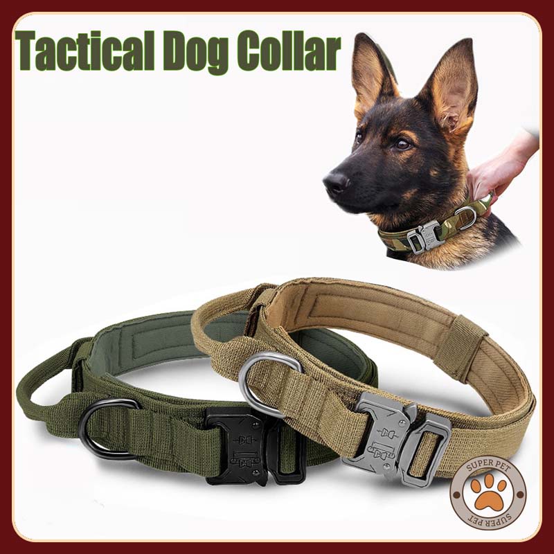 Dog Collar Nylon For Medium Large Military Dogs W/ Strong Control ...