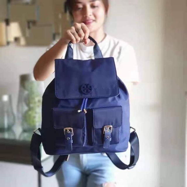 Blue tory discount burch backpack