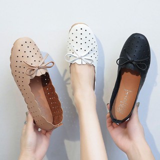 【TRENDIANO】Korean Women Black/White Doll shoe | Shopee Philippines