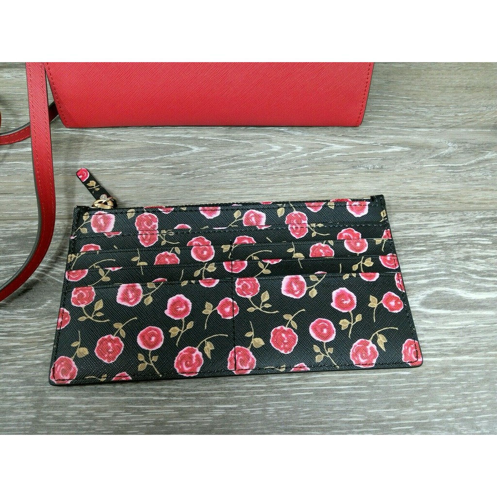 Kate Spade Laurel Way Hazy Rose Large Roxanna, Rooster Red