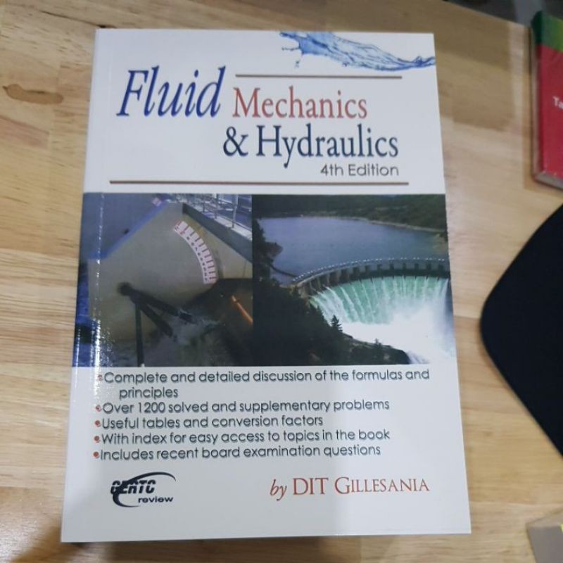 FLUID MECHANICS & HYDRAULICS 4th edition By; DIT GILLESANIA | Shopee ...