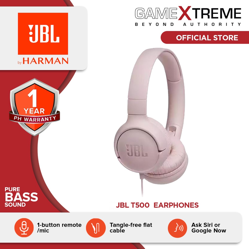 JBL Tune 500 Wired On-ear Headphones