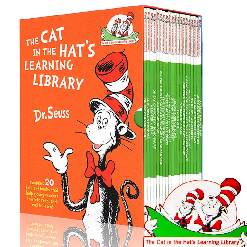 20 Books/Set Dr Seuss Cat In The Hats Learning English Story Books for