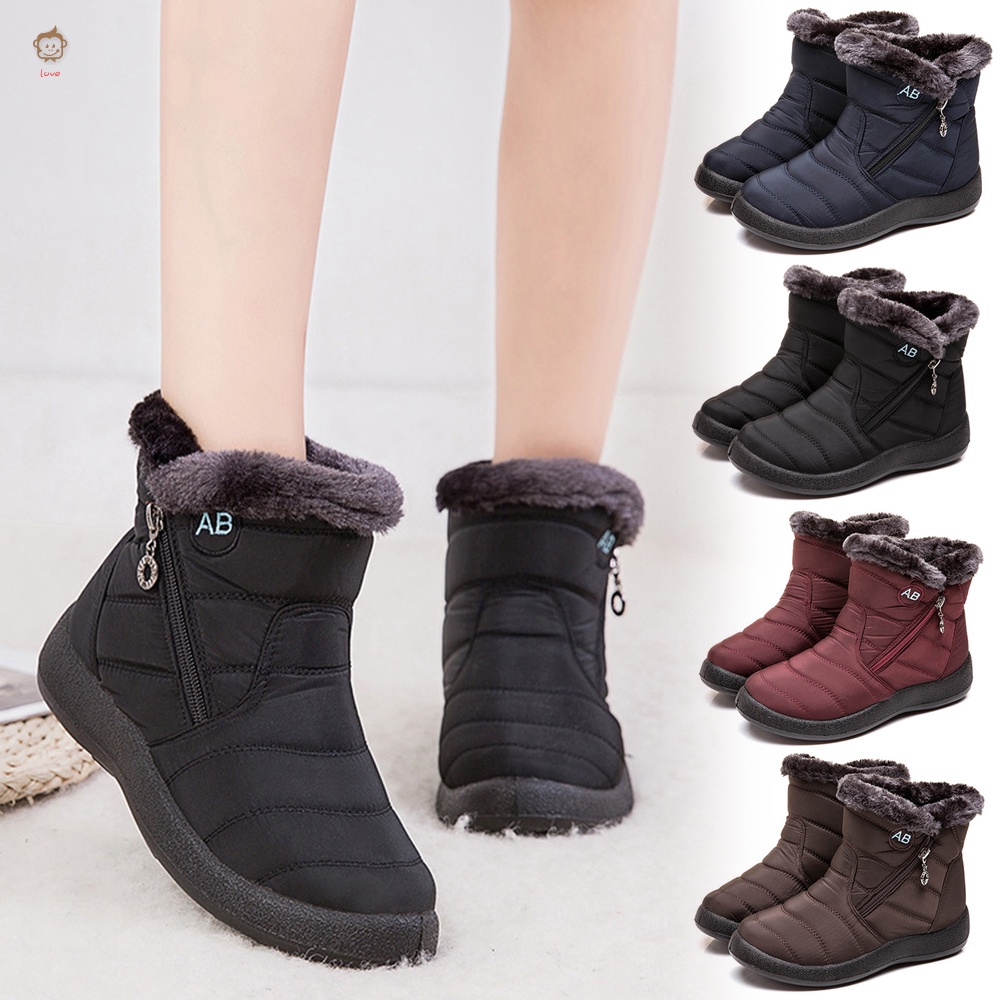 Women's Cold Weather Boots Plush Lined Waterproof Winter Boots Warm