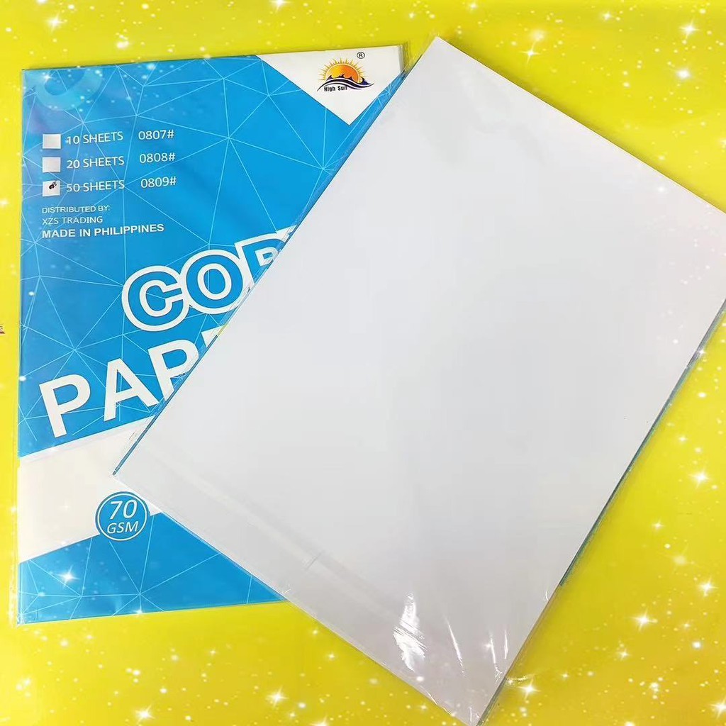 HS High Sun White Copy Paper(SUB20 70GSM) Colored Paper Art Paper OSLO