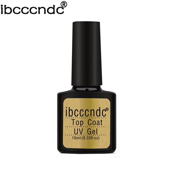 Ibcccndc UV Top Coat Base Gel Nail Polish Primer Art Lacquer SoakOff