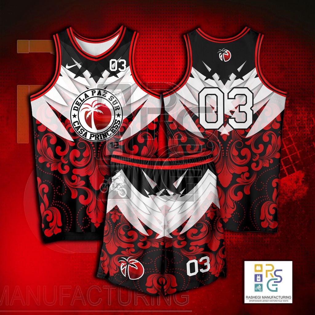 2022 Jersey Full Sublimation Exclusive Design Casa Black and Red