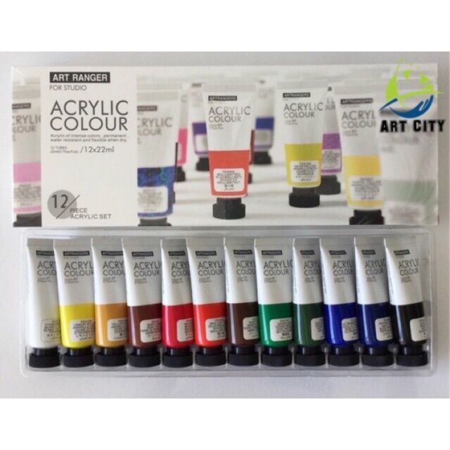 Art Ranger Acrylic Paint Set (12x22ml) Shopee Philippines