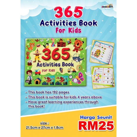 365 Activity Book For Kids Learning in A Playful Way | Shopee Philippines