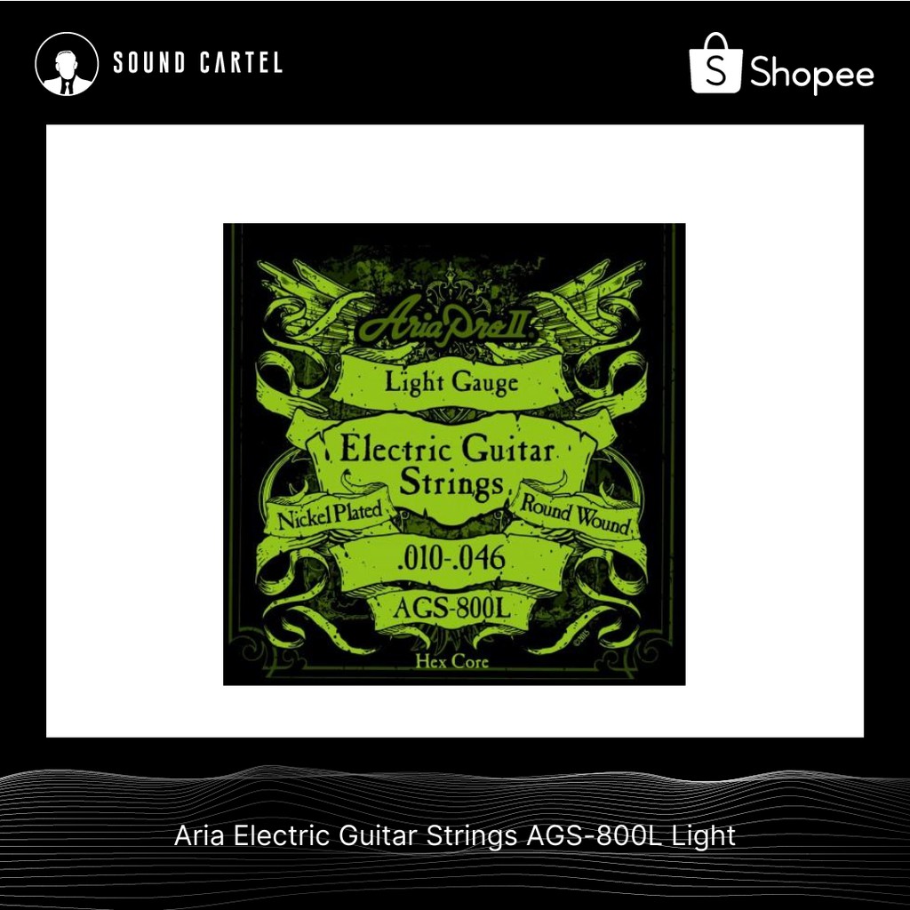 Aria Electric Guitar Strings AGS 800L Light Shopee Philippines