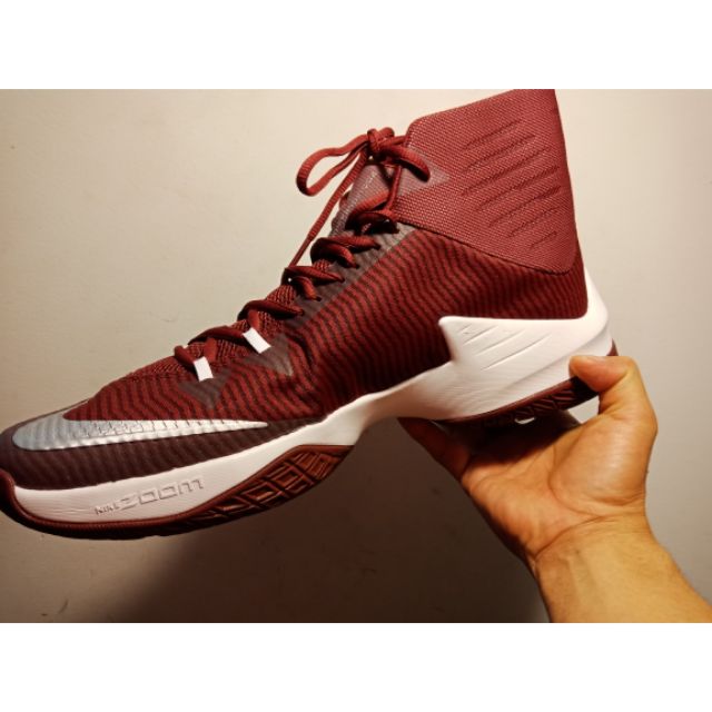 Nike zoom clear out maroon sale