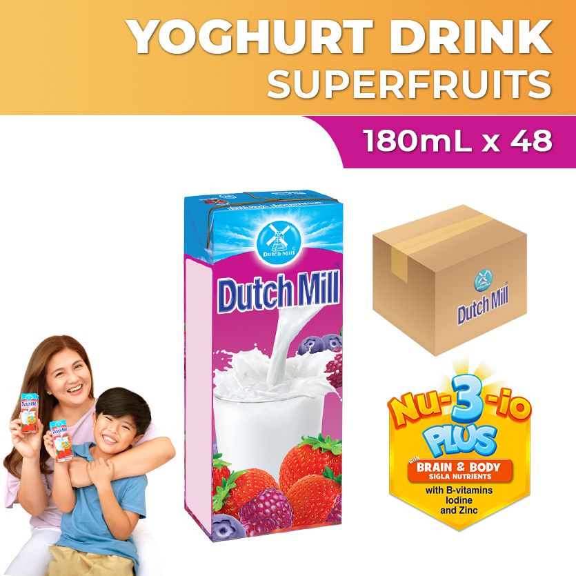 yoghurt Dutch Mill Yoghurt Drink Superfruits with Mixed Berries Juice
