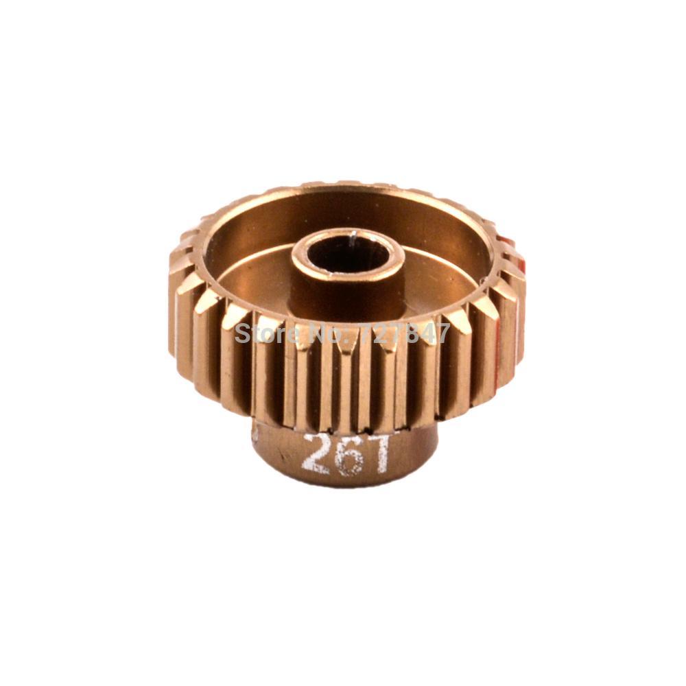Ingranaggio Motore In Lega Alluminio 48P 26T Per Auto RC Drift 1:10 (Sakura D3, XI, Zero S, Ecc.)