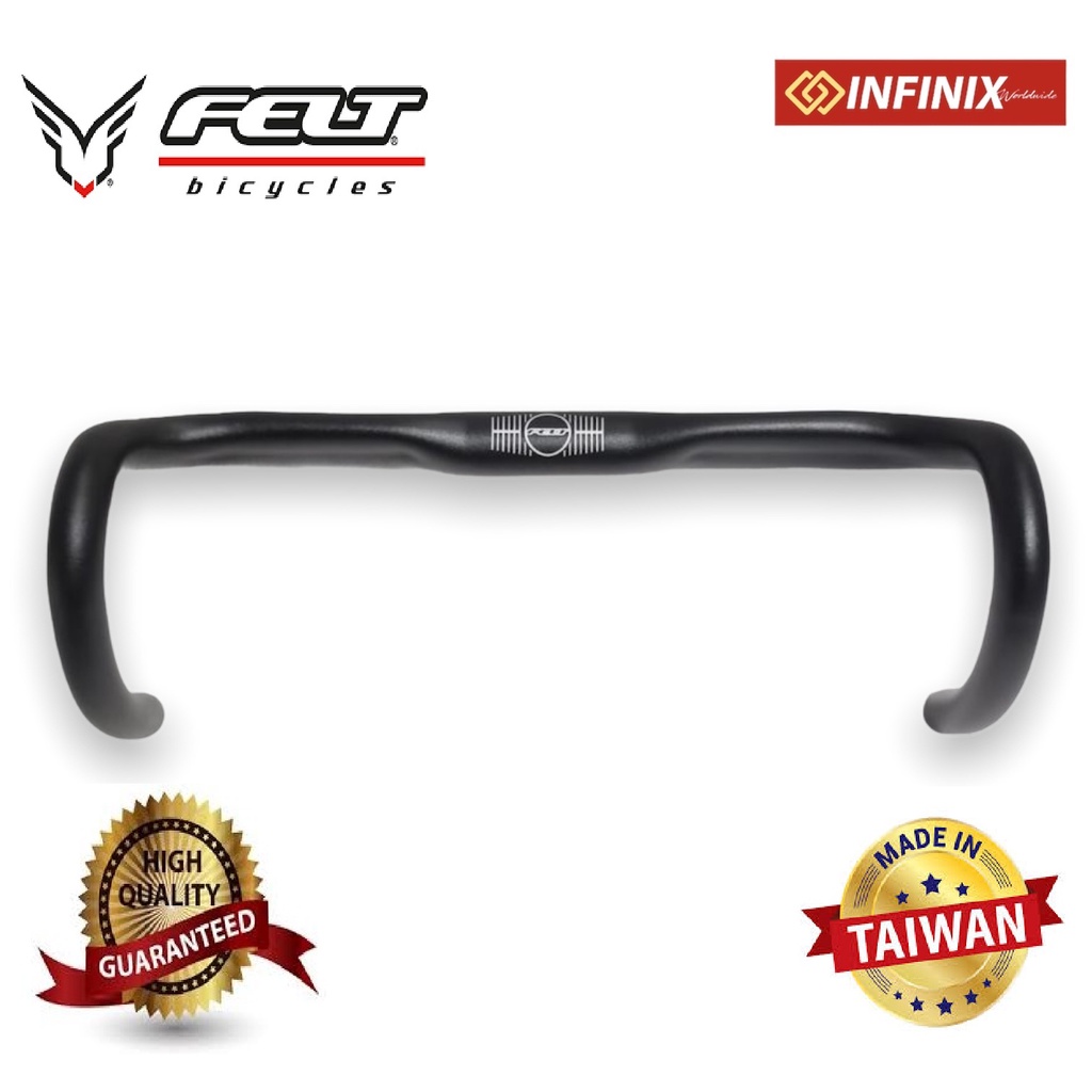 Roadbike Handle Bar 31.8 x 400mm Felt Alloy Made in Taiwan Shopee Philippines