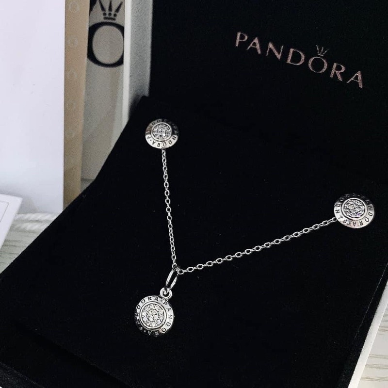 AUTHENTIC S925 PANDORA NECKLACE EARRINGS SET Shopee Philippines