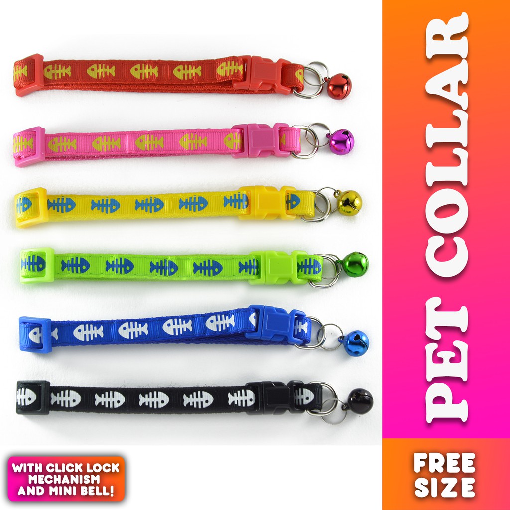 My Healthy Pet Collar with Click Lock Free Size Fish Bone Design ...