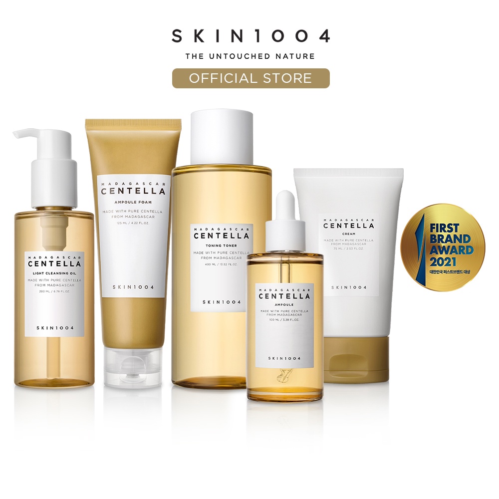 SKIN1004 [Centella Basic 5] Cleansing Oil+Ampoule Foam+Toner 400 ...