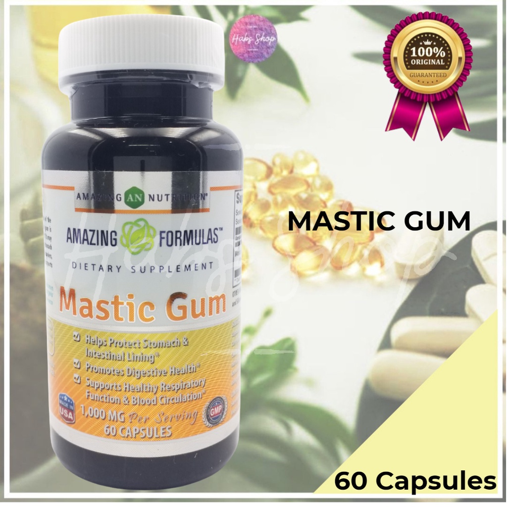 Mastic Gum - Digestive Support - 1,000 MG (60 Vegetarian Capsules) at the  Vitamin Shoppe