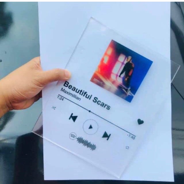 SPOTIFY PLAQUE/SPOTIFY GLASS ART Shopee Philippines