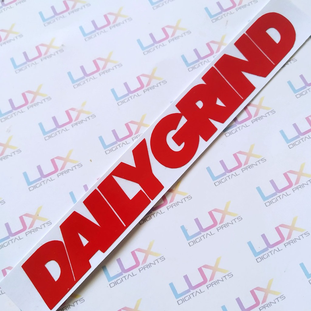 DAILY GRIND 002 Die-Cut Vinyl Sticker/Decal/car/motor/laptop/mugs ...