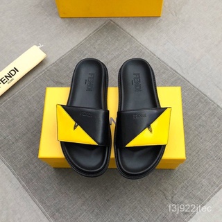 Fendi slides hot sale yellow eyes