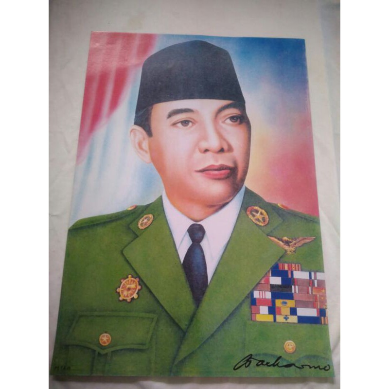 Soekarno BUNG KARNO POSTER Small Size | Shopee Philippines