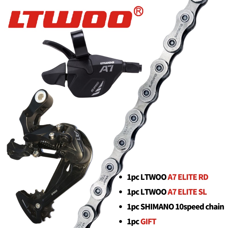 LTWOO A7 Elite Groupset 10speed Shifter Rear Derailleur SUNSHINE Cassette 42T/50T Cogs Shimano 