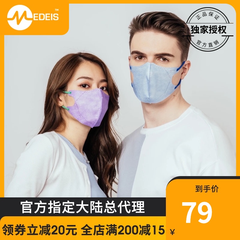 kf94 mask Star same style Hong Kong MEDEIS mask color gradient fashion