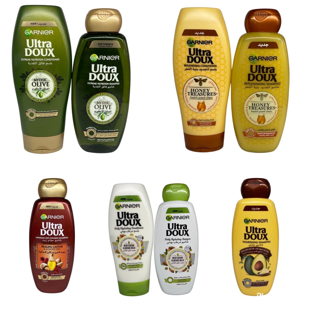 Garnier Ultra Doux Shampoo and Conditioner (400ml each) Shopee