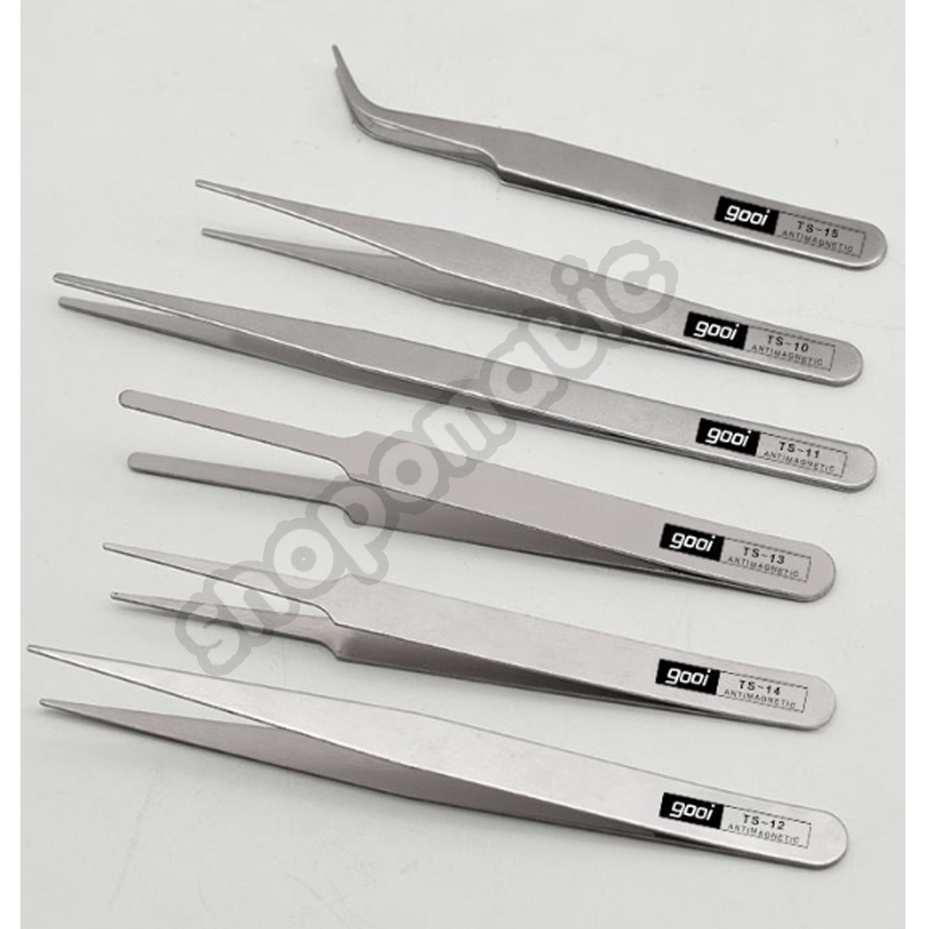 Precision Tweezer Stainless Steel Anti Static Tool Kit Tweezers (PER ...