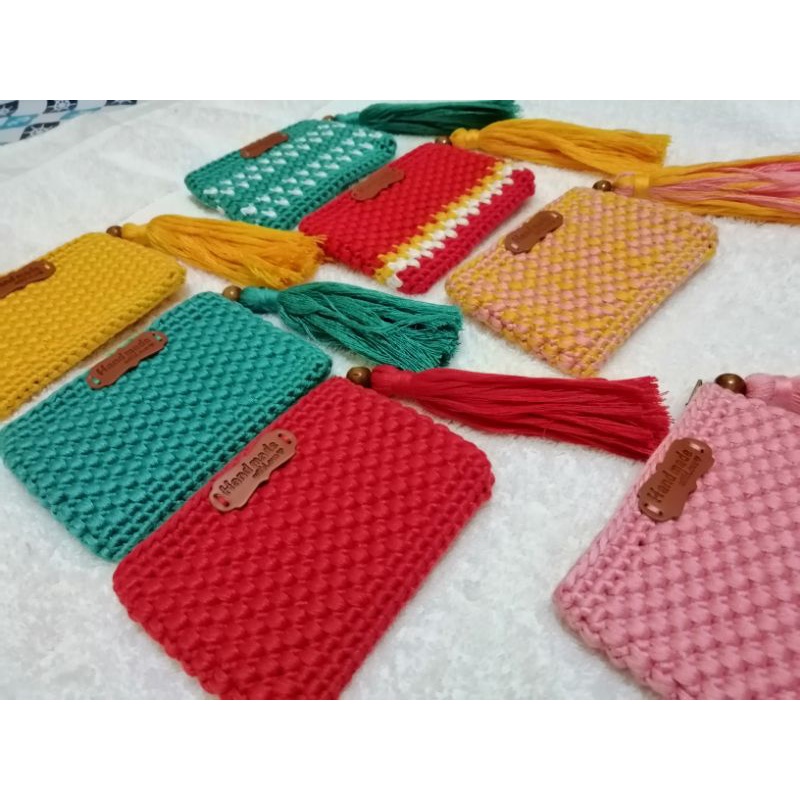 Crochet money bag hot sale