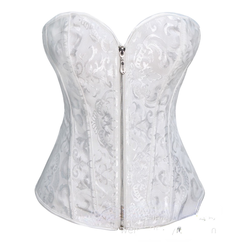 Zipper Bridal Dress Bottoming Waist Support Chest Shapewear Court