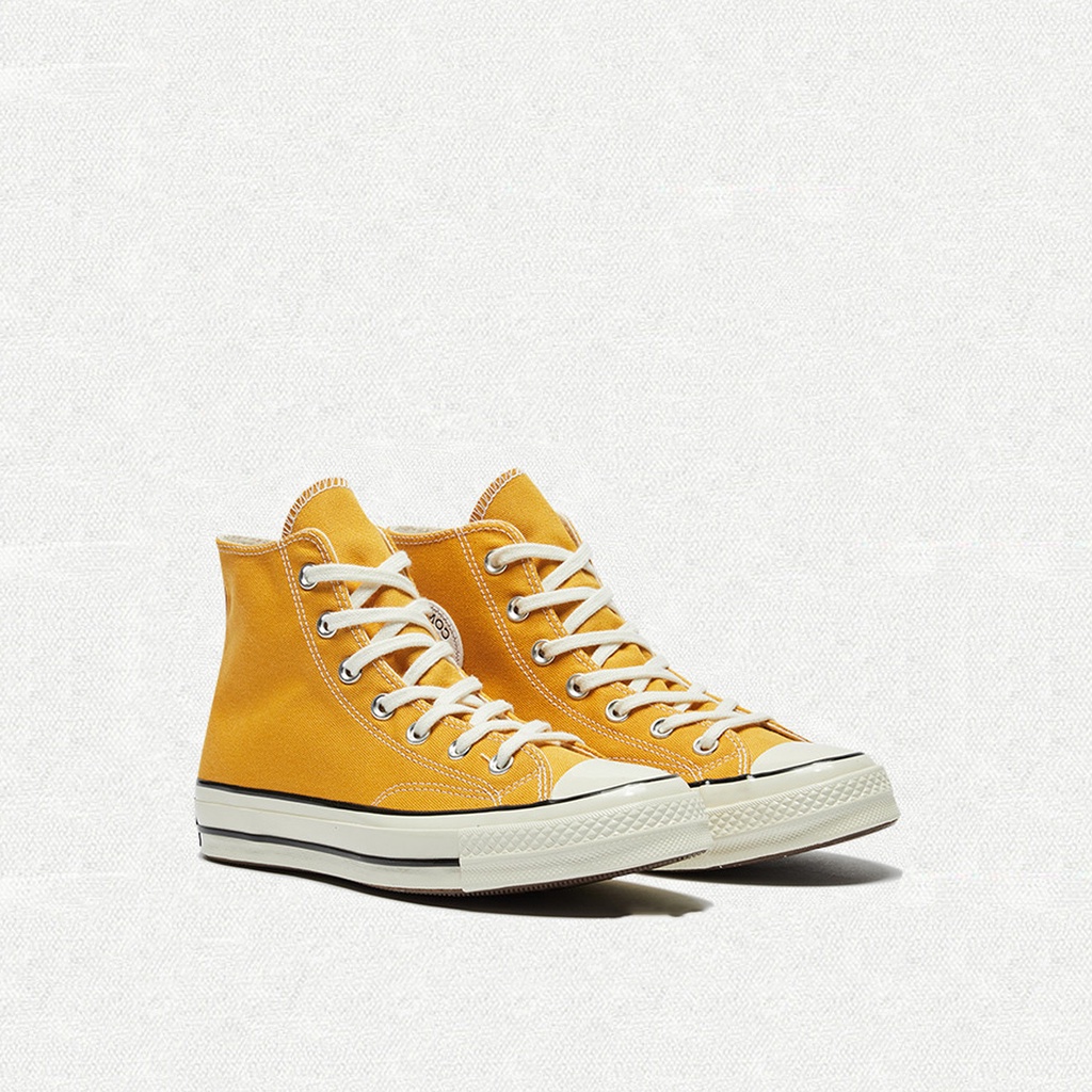 Converse 1970s Yellow HIGH Top Canvas Shoes Shoelaces Couple Student ...