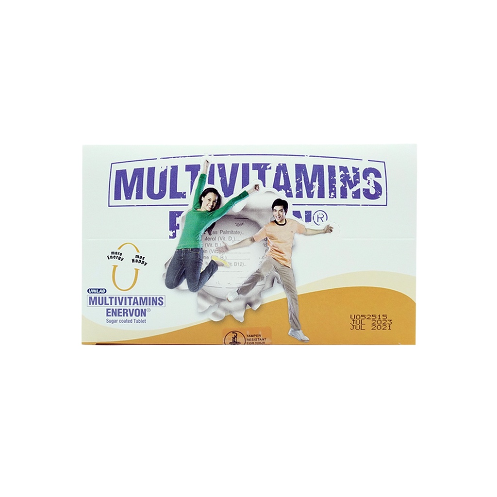 Enervon Multivitamins Sugarcoated Tablet 1 box 100 pcs tablets