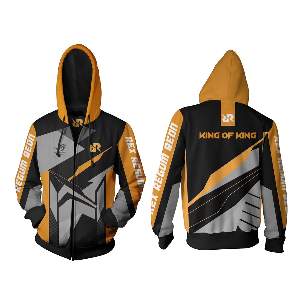 RRQ AXXEL GAMING ZIPPER JACKET limited edition exclusive BLACK ORANGE ...