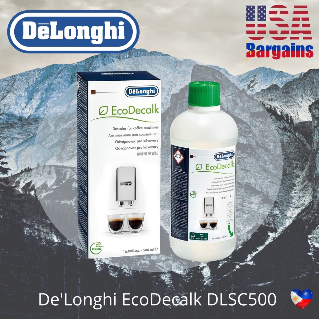 DeLonghi Descaler EcoDecalk DLSC500, 500ml Universal Descaling Solution