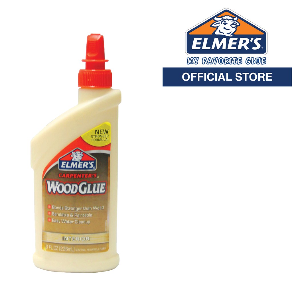 ELMER'S Carpenter's Wood Glue 236ml, Stronger Formula (E7010) Shopee