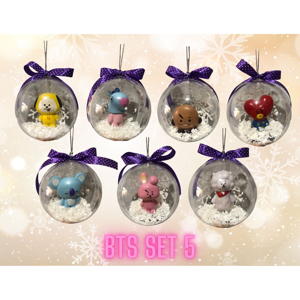 BT21 CHRISTMAS BALLS KPOP CHRISTMAS ORNAMENTS (BTS) Shopee Philippines
