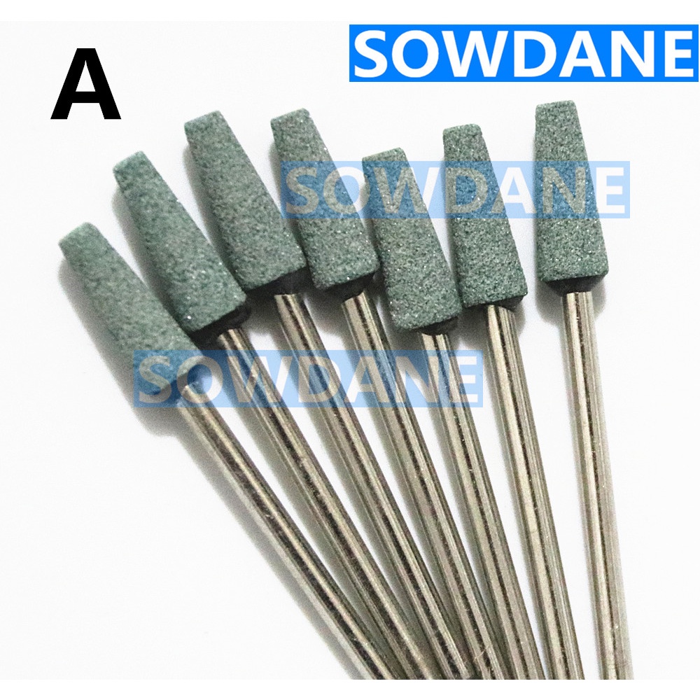 20 pieces Dental Denture Polishing Bur Green Sand Stone Materials Round
